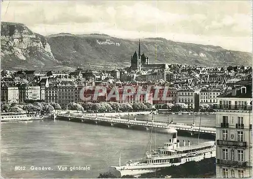 Cartes postales moderne Geneve Vue generale Bateau