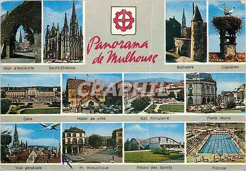 Cartes postales moderne Panorama de Mulhouse