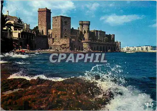 Cartes postales moderne La Cote d'Azur La Napoule Plage Le chateau du XIVe s