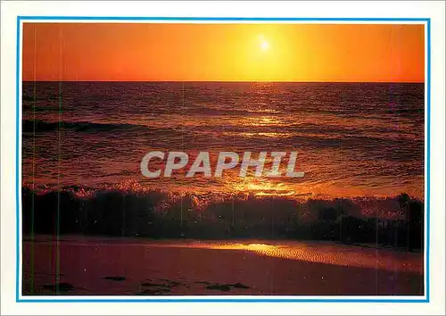 Cartes postales moderne Coucher de soleil sur l'ocean