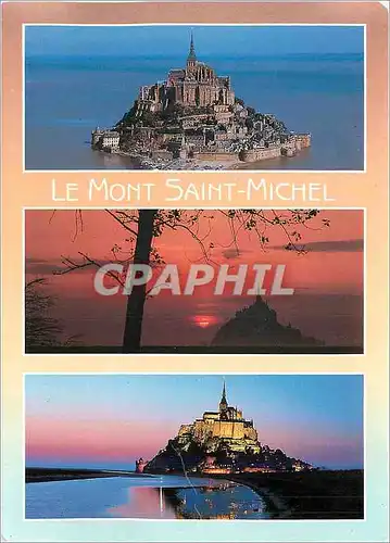 Moderne Karte Le Mont Saint Michel Saint Michel mount