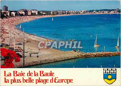 Moderne Karte La Baie de la Baule la plus belle plage d'Europe