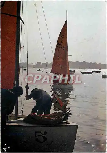 Moderne Karte Bretagne en couleurs voile en Bretagne le depart en regates