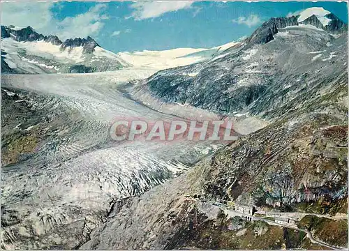 Cartes postales moderne Belvedere mit Rhonegletscher und Galenstock