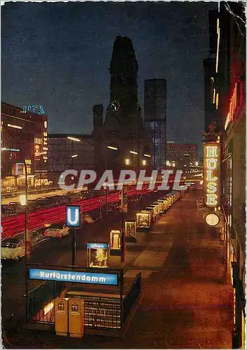 Cartes postales moderne Berlin Kurfustendamm mit gedachtniskirche