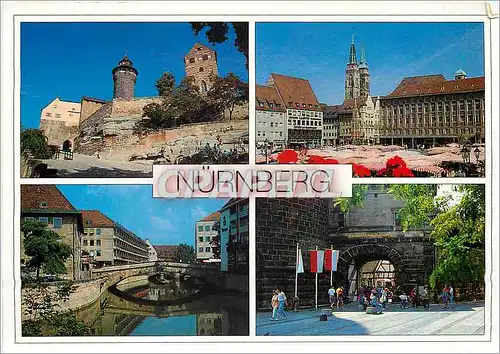 Moderne Karte Nurnberg Olberg unterhalb der Kaiserburg