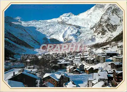 Moderne Karte Saas Fee 1800 m Wallis Allainhorn alphubel TASCHHORN