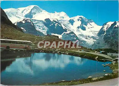 Cartes postales moderne Sustenpass Strasse mit dem neuerschlossenen sommer skiparadies am steinlimigletscher