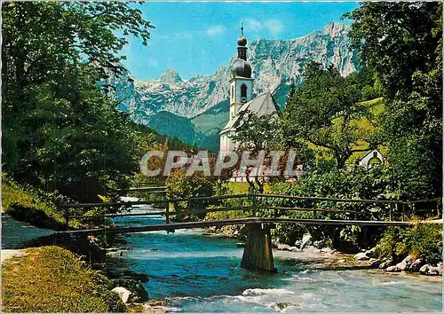 Cartes postales moderne Ramsauer Kirche mit Relteralpe