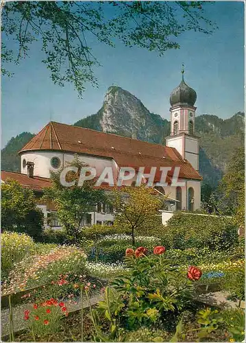 Cartes postales moderne Oberammergau Kath Piarrkirche mit Kotel