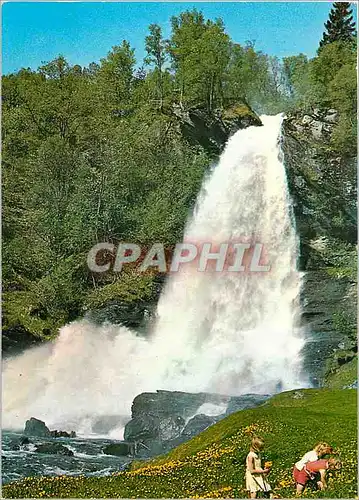 Moderne Karte Norheimsund Fossen