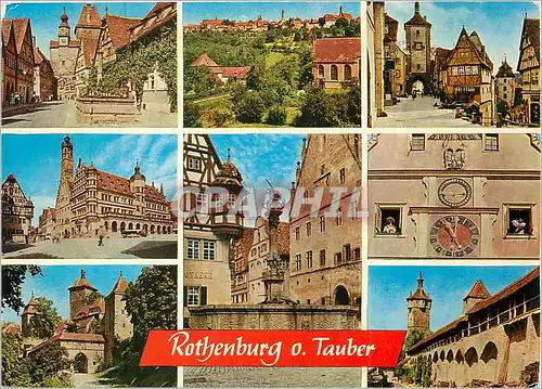 Moderne Karte Rothenburg o Tauber