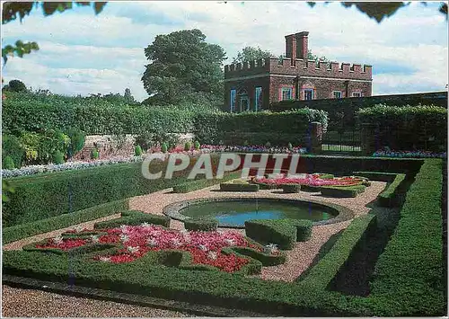 Moderne Karte Hampton court Palace London The pond garden and king William III Banqueting house