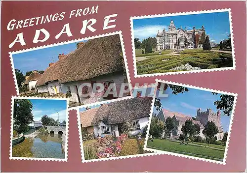 Moderne Karte Greetings from Adare