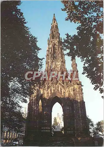 Moderne Karte The scott Monument Edinburgh