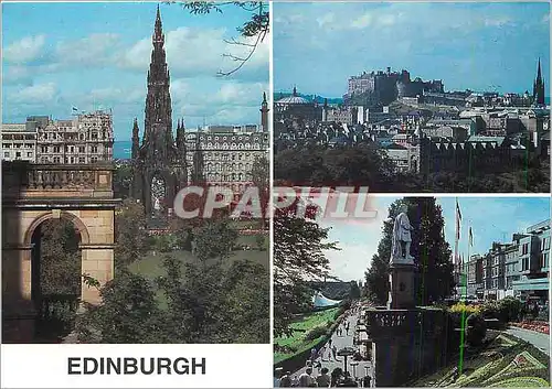 Cartes postales moderne Scott Monument the Castle