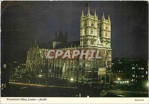 Cartes postales moderne Westminster Abbey London Floodlit
