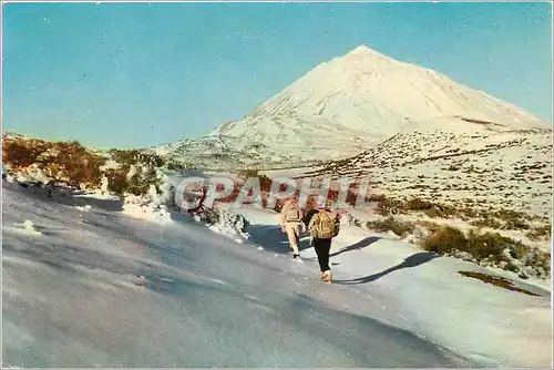 Cartes postales moderne Tenerife (Canarias) La Montagne blanche et le Teide vus des plateaux de Maja