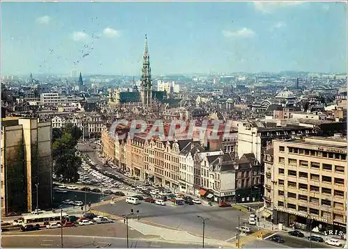 Moderne Karte Bruxelles Panorama et Hotel de Ville