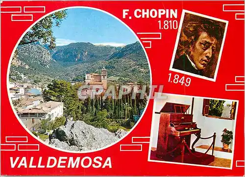 Cartes postales moderne Mallorca Valldemosa detalle Chopin