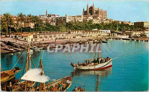 Cartes postales moderne Palma de Mallorca Detail de Port