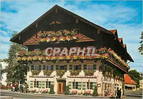 Moderne Karte Oberammergau Hotel Wolf