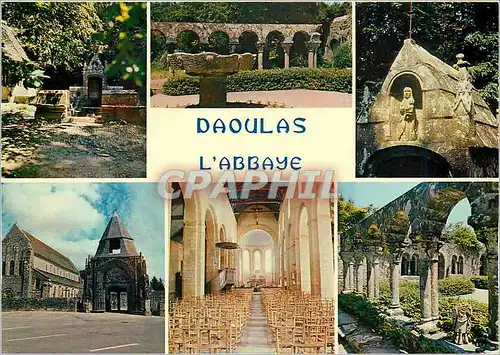 Cartes postales moderne Daoulas l'Abbaye cloitre du XIIes