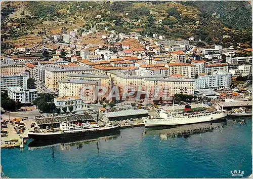 Moderne Karte Charme et Couleurs de la Corse Bastia Nocueau Port et quartier neuf