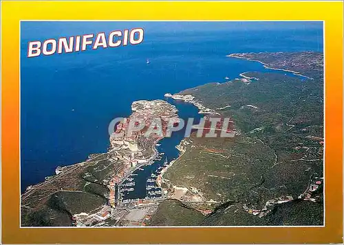 Moderne Karte Souvenir de Corse Bonifacio