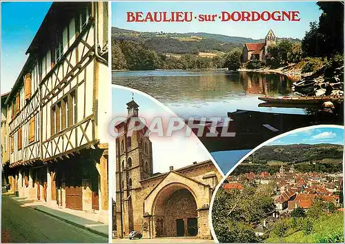 Cartes postales moderne Beaulieu sur Dordogne (Correze) vieilles maisons les rives de la Dordogne