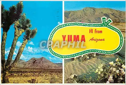 Moderne Karte Yuma Hi from Arizona