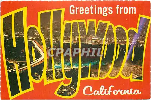 Cartes postales moderne Greetings from Hollywood Californias