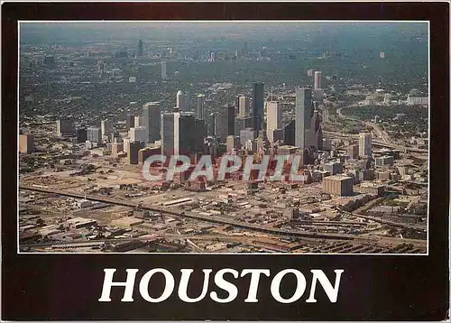 Cartes postales moderne Houston Texas An aerial view from the northeast shows Houstons