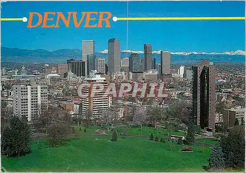 Cartes postales moderne Denver Colorado Skyline from Cheeseman Park