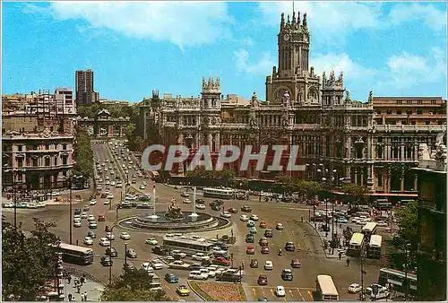 Cartes postales moderne Madrid Plaza de la Cibeles y calle de Alcala