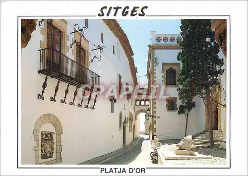 Cartes postales moderne Sitges (Barcelona) Le paisible coin des Musees