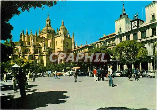 Cartes postales moderne Sagovia Catedral y Plaza Mayor