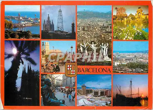 Cartes postales moderne Barcelona Diferents aspectes