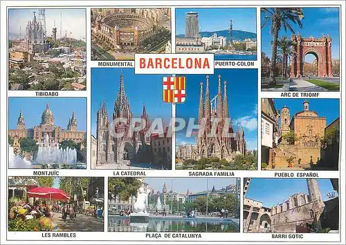 Cartes postales moderne Barcelona Divers aspects