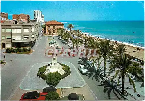 Cartes postales moderne Vinaroz (Castellon) Monument a costa Borras Paseo Playa y Grupo Escolar