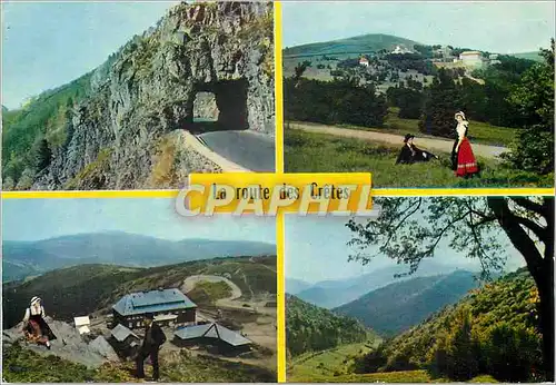 Moderne Karte Les route des cretes Les Hautes Vosges