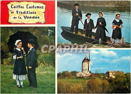 Cartes postales moderne La Vendee Pittoresque Coiffes et costumes du Marais Vendeen Folklore