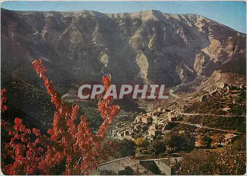 Moderne Karte Les Belles Couleurs de Provence le charmant petit village de Brantes a l'Automne