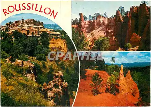 Cartes postales moderne Roussillon (Vaucluse) Vue generale cirque des Aiguilles