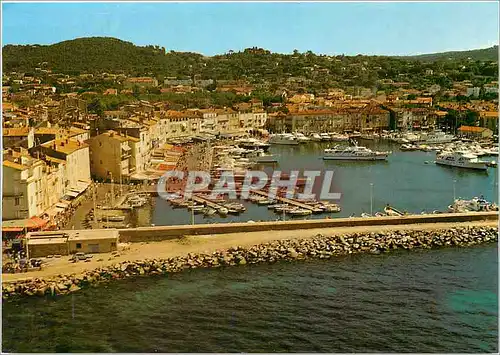 Moderne Karte La Cote d'Azur Inoubliable Saint Tropez vue generale