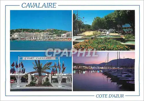 Moderne Karte La cote d'Azur Cavalaire sur Mer (Var)