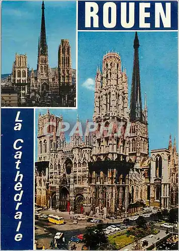 Moderne Karte Normandie France Rouen