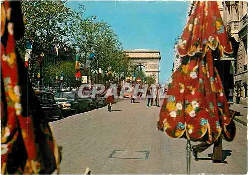 Moderne Karte Paris Promenade sur les champs Elysees