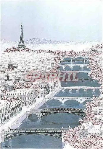 Cartes postales moderne Paris Tour Eiffel