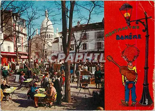 Cartes postales moderne Paris La Place du Tertre